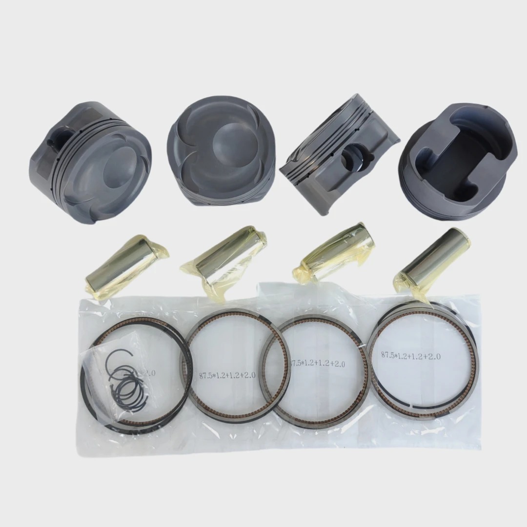 Custom 4032 Forged Piston Set with Rings and Pin for  RS 2.3L Engine 87.5mm Cr 9.5 Performance Use